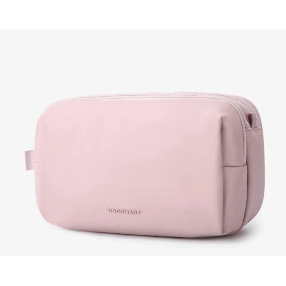 BAGSMART Toiletry Bag Travel Makeup‎ Cosmetic Bag Organizer Pink
